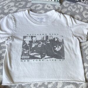 Brandy Melville White Graphic Tee